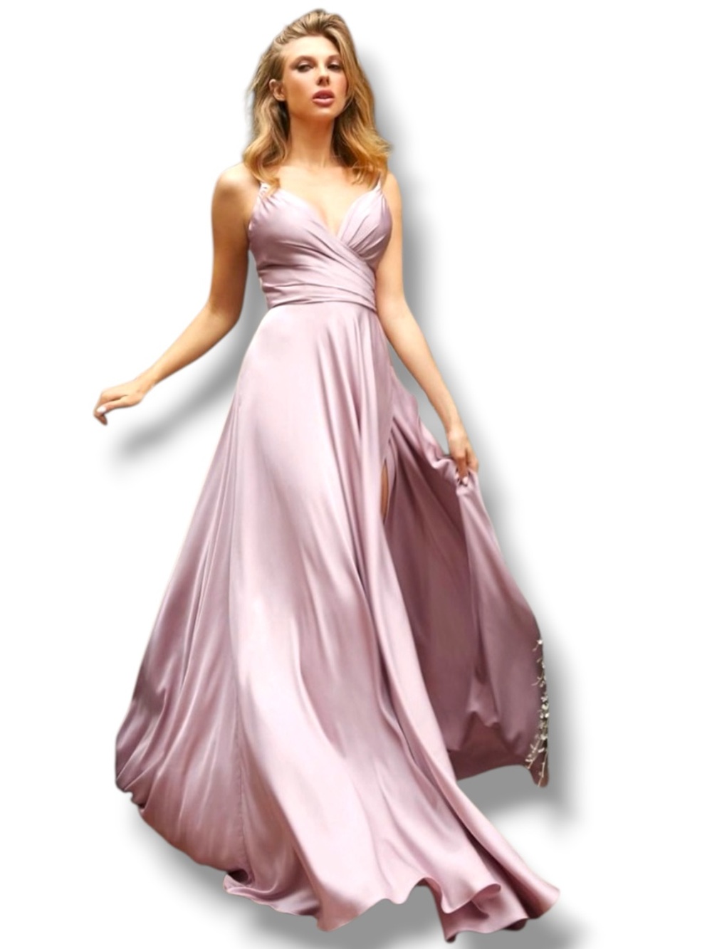 NWT‎ Ladivine Formal Dress soft rose prom
Cinderella Divine bridesmaid  4/6 6/8